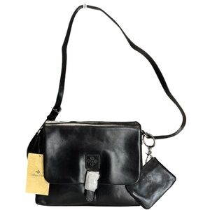Patricia Nash Mili Leather Medium Flap Crossbody w/ Coin Pouch  0112